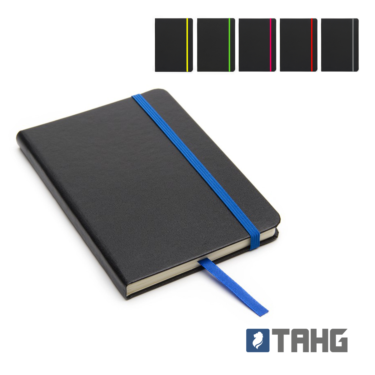 Cuaderno Writer A6 80 hojas Tapa Negra con detalle - TAHG | LOGO GRATIS !